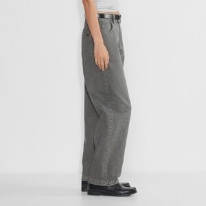 Aritzia Wide Leg Jeans in Grey (size 4)